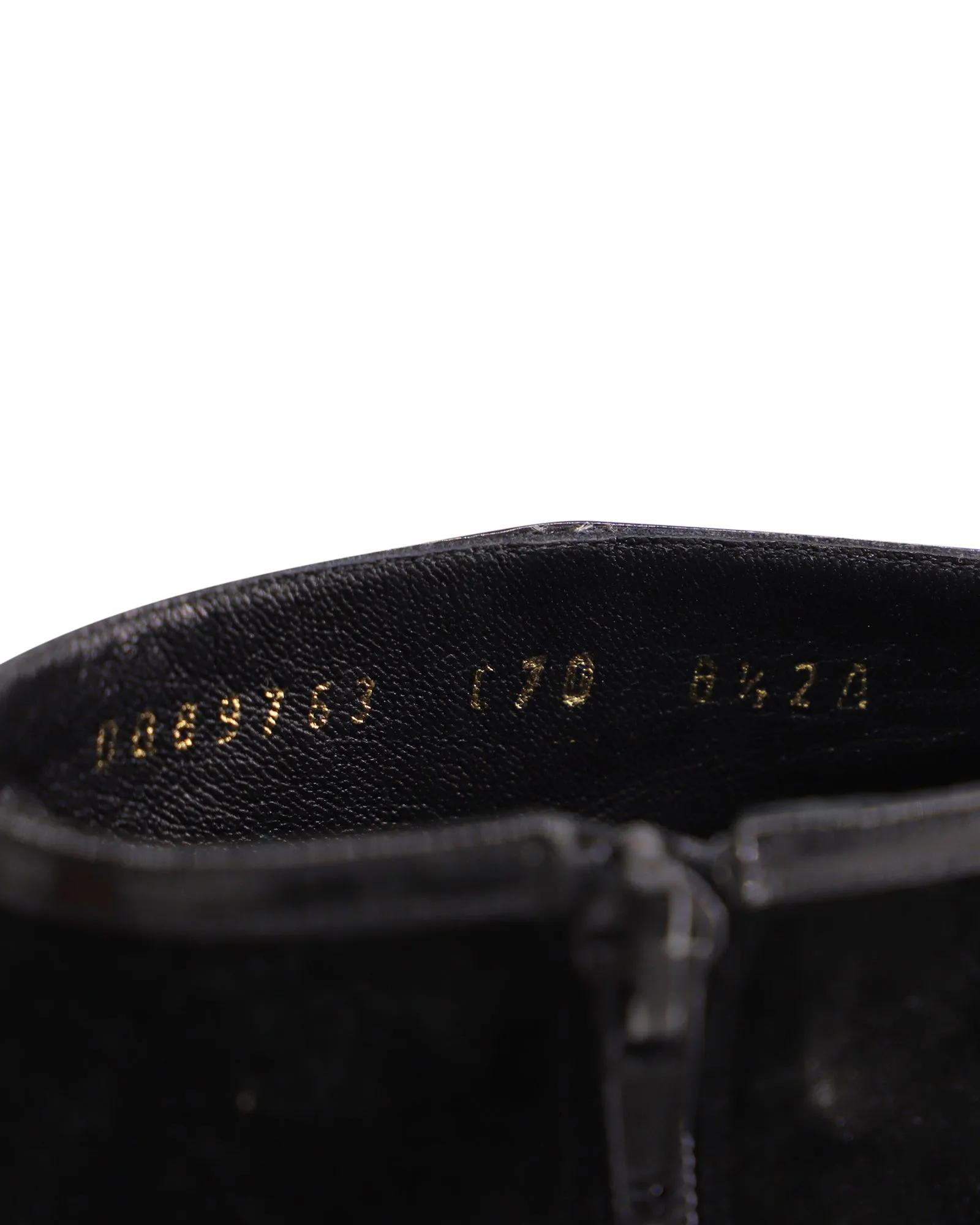 Salvatore Ferragamo Mid Heel Ankle Boots in Black Suede