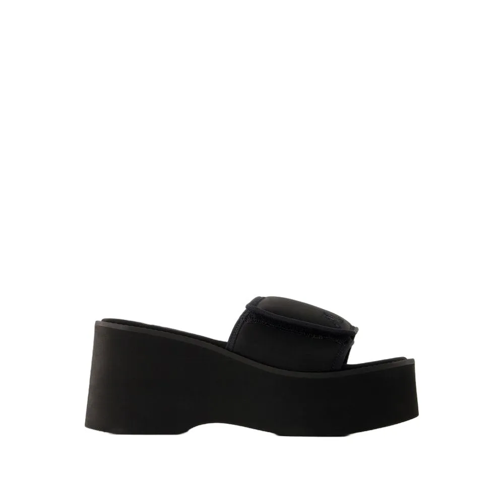 Scuba Wave Sandals - Polyester - Black