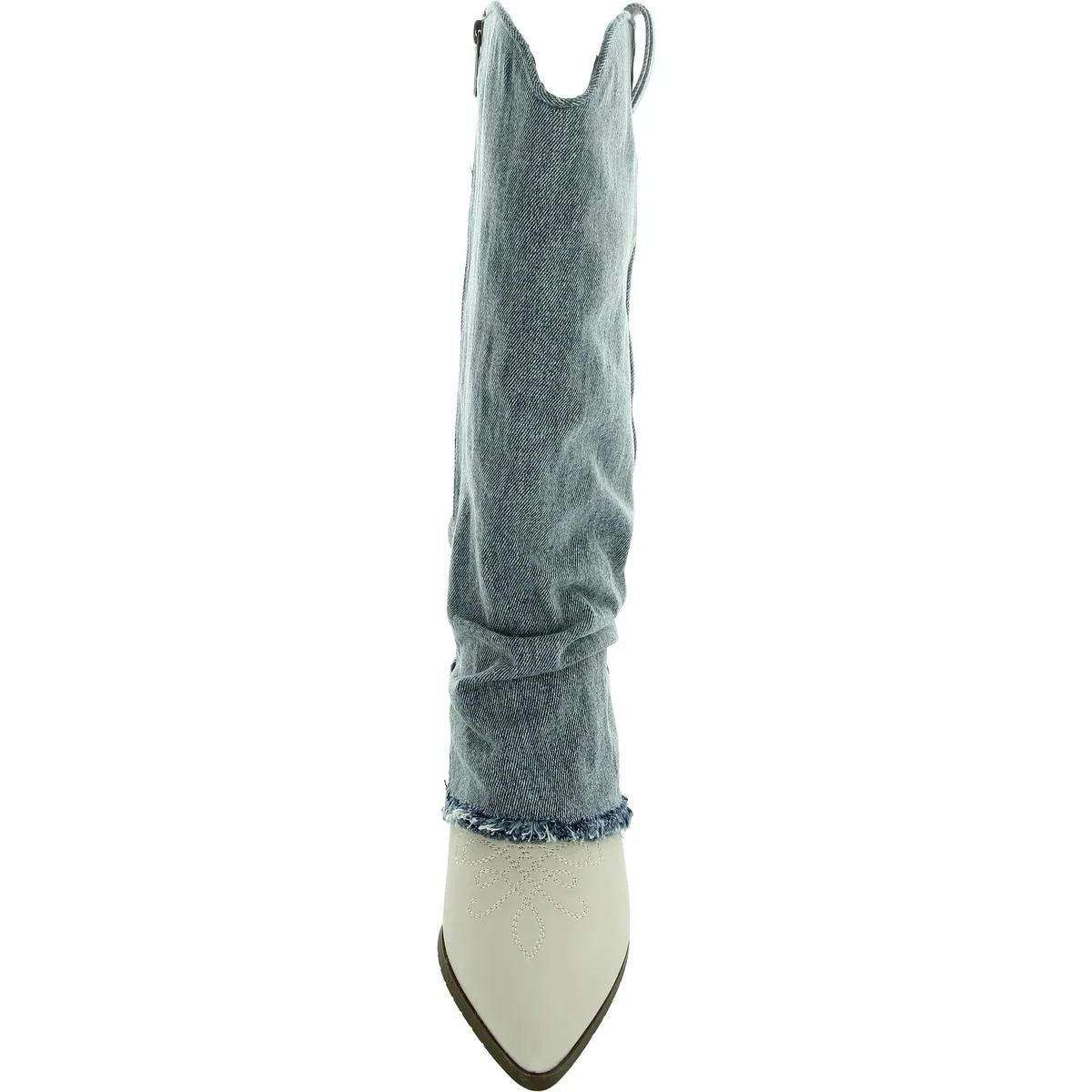 Shania Womens Cuffed Denim Cowboy, Western Boots