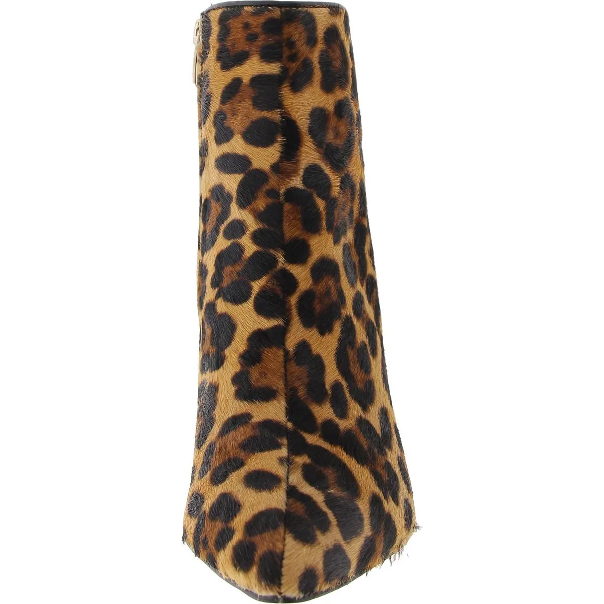 Sheeba Womens Calf Hair Animal Print Ankle Boots