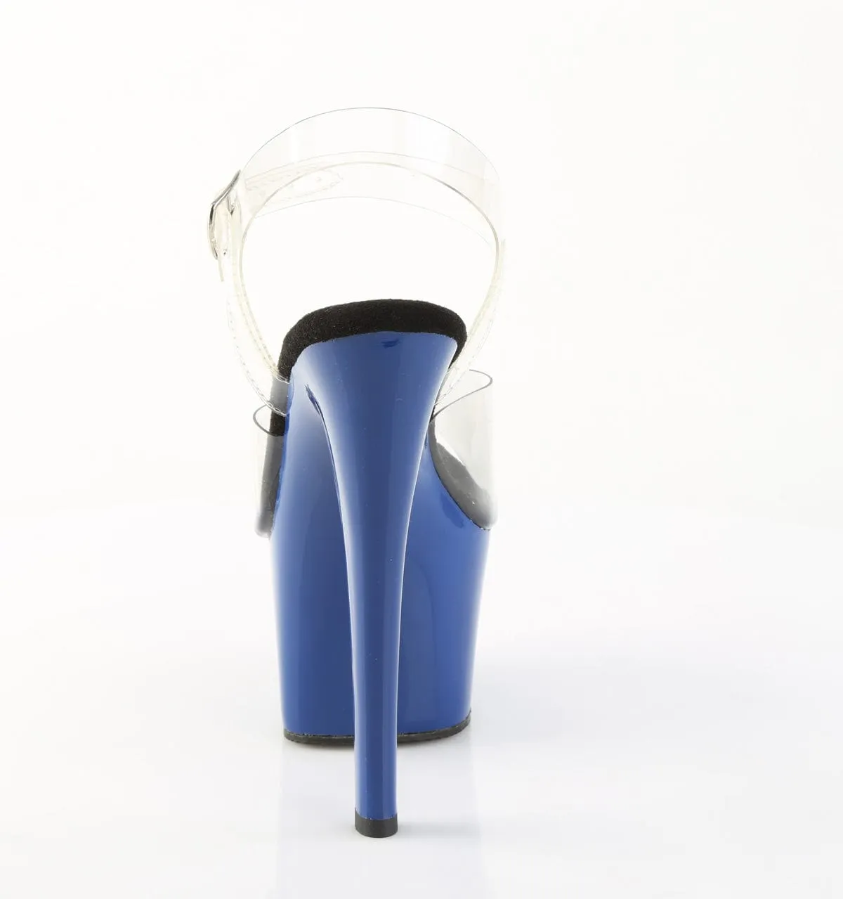 SKY-308 Platform Shoes Clear/Royal Blue