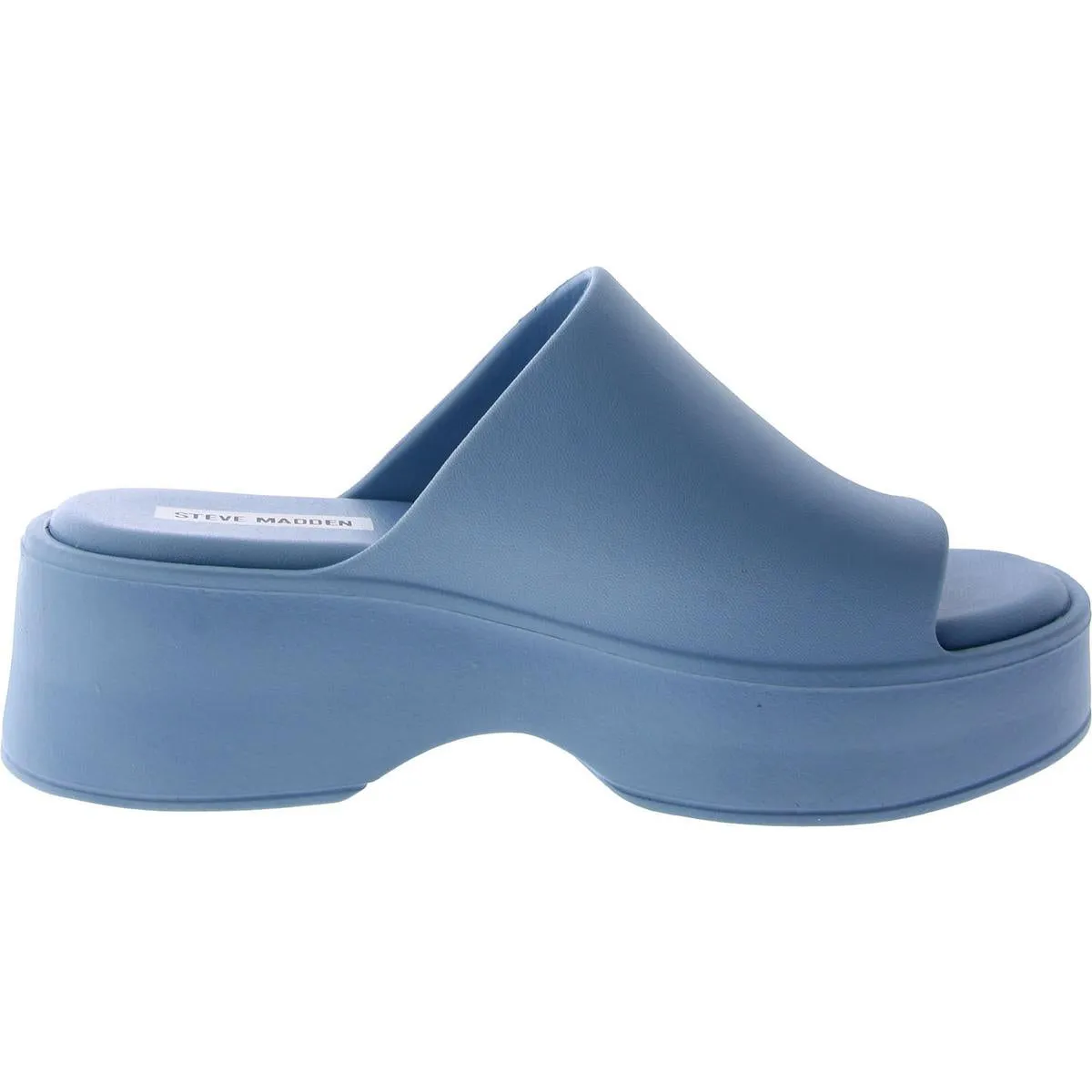 Slinky Womens Faux Leather Peep-Toe Platform Sandals