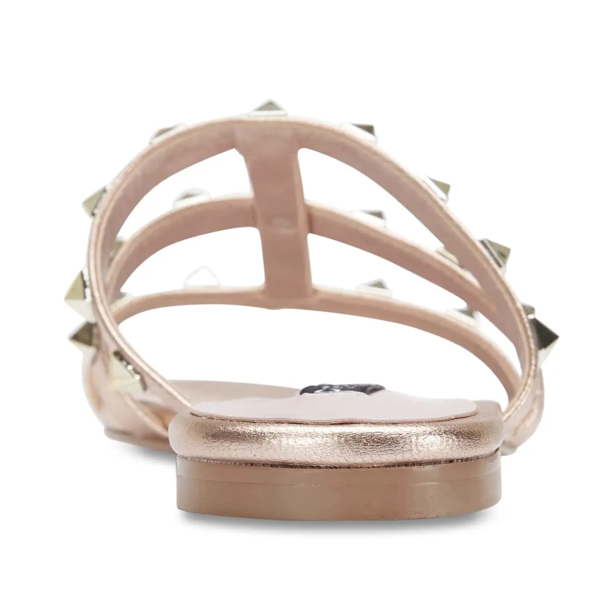Spain Slide in Rose Gold Leather