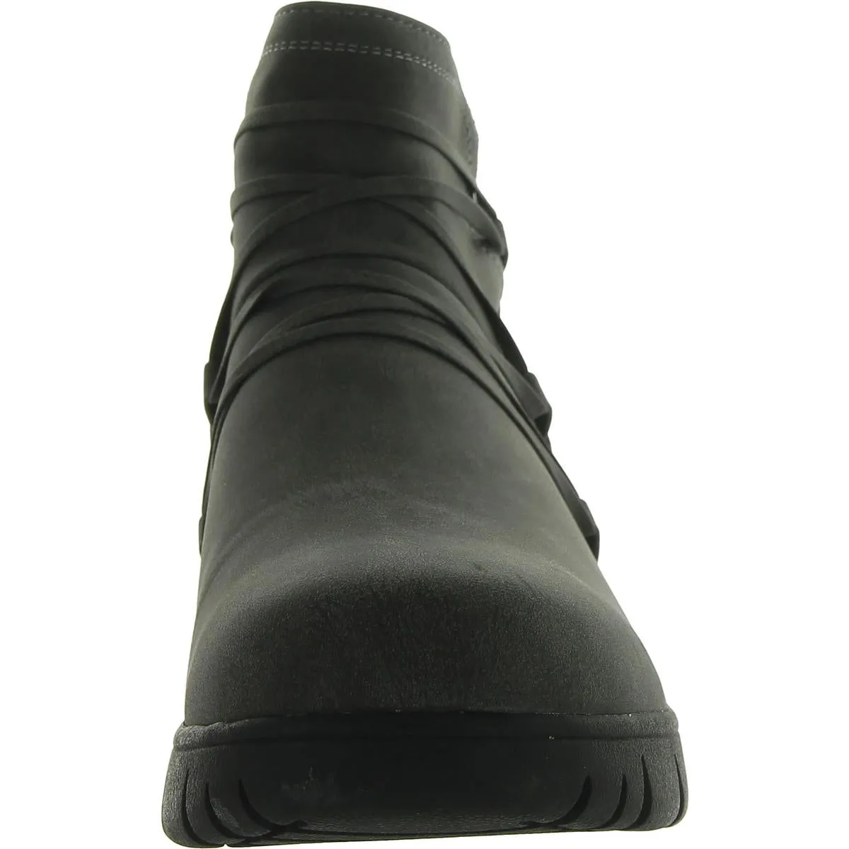 Stefani Womens Faux Fur Strappy Ankle Boots
