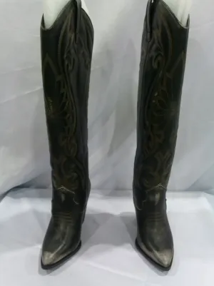 Steve Madden Lasso Brown Distressed Wide Calf