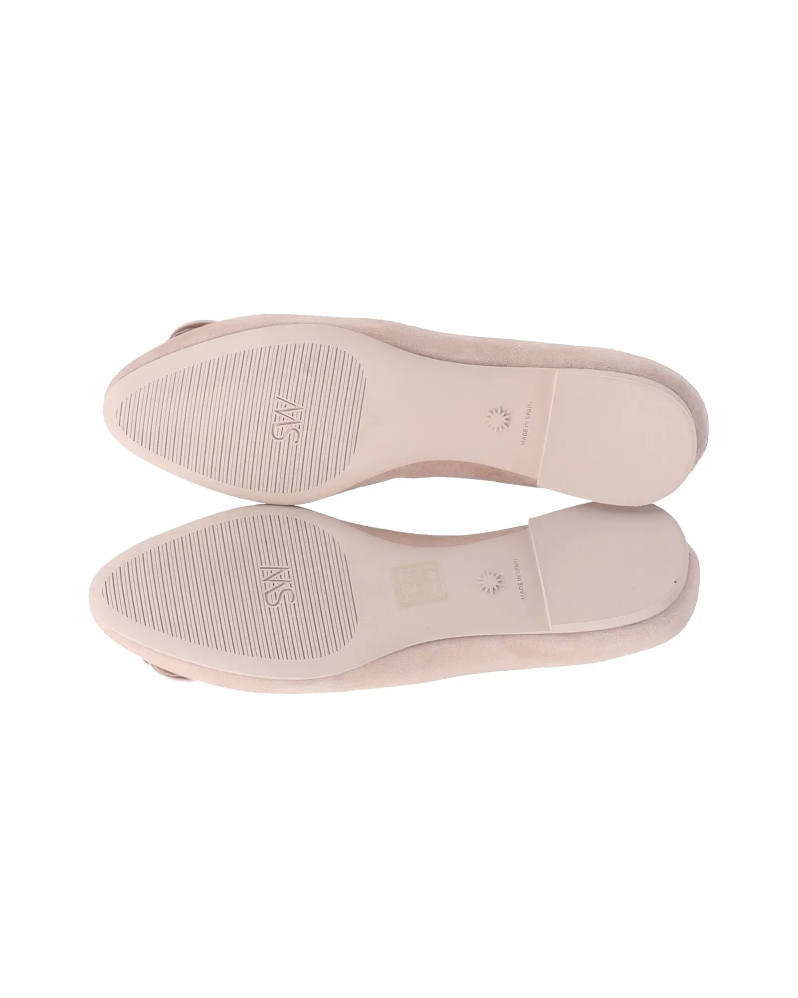 Stuart Weitzman Ballet Flats in Cream Suede