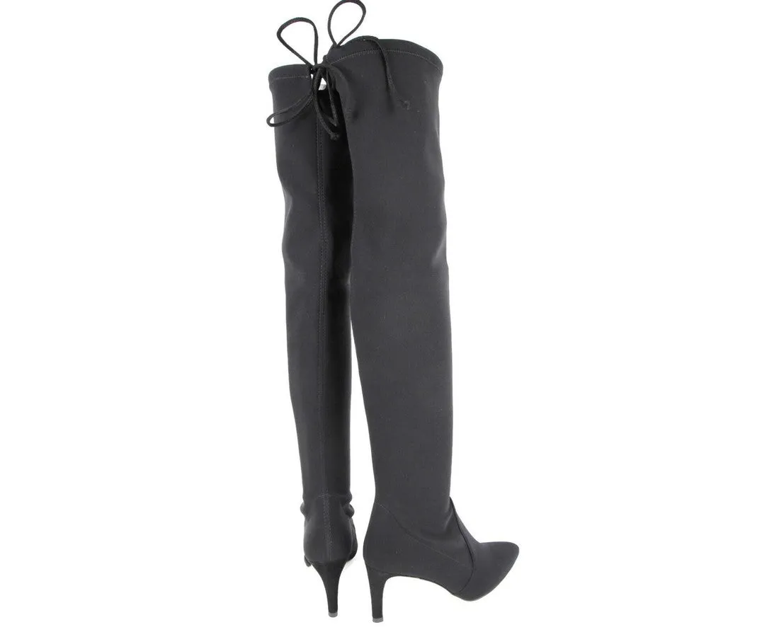 Stuart Weitzman Women's Stretch Fabric Lycra Over the Knee Boot