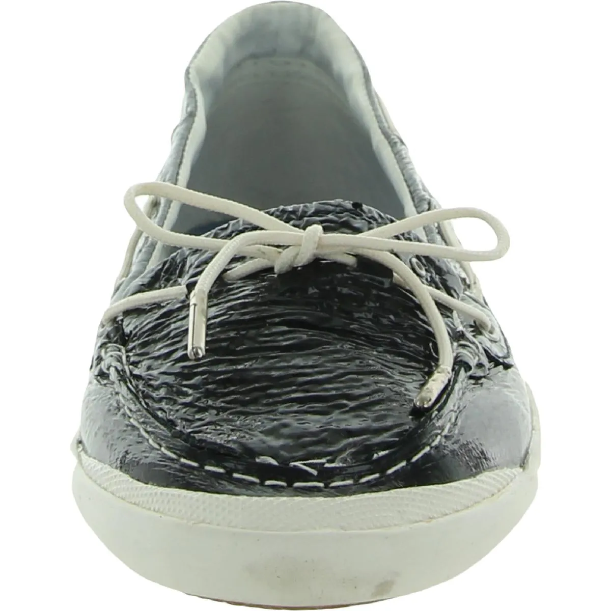 Sunniva Patent     Womens Crinkled Patent Lightweight Boat Shoes