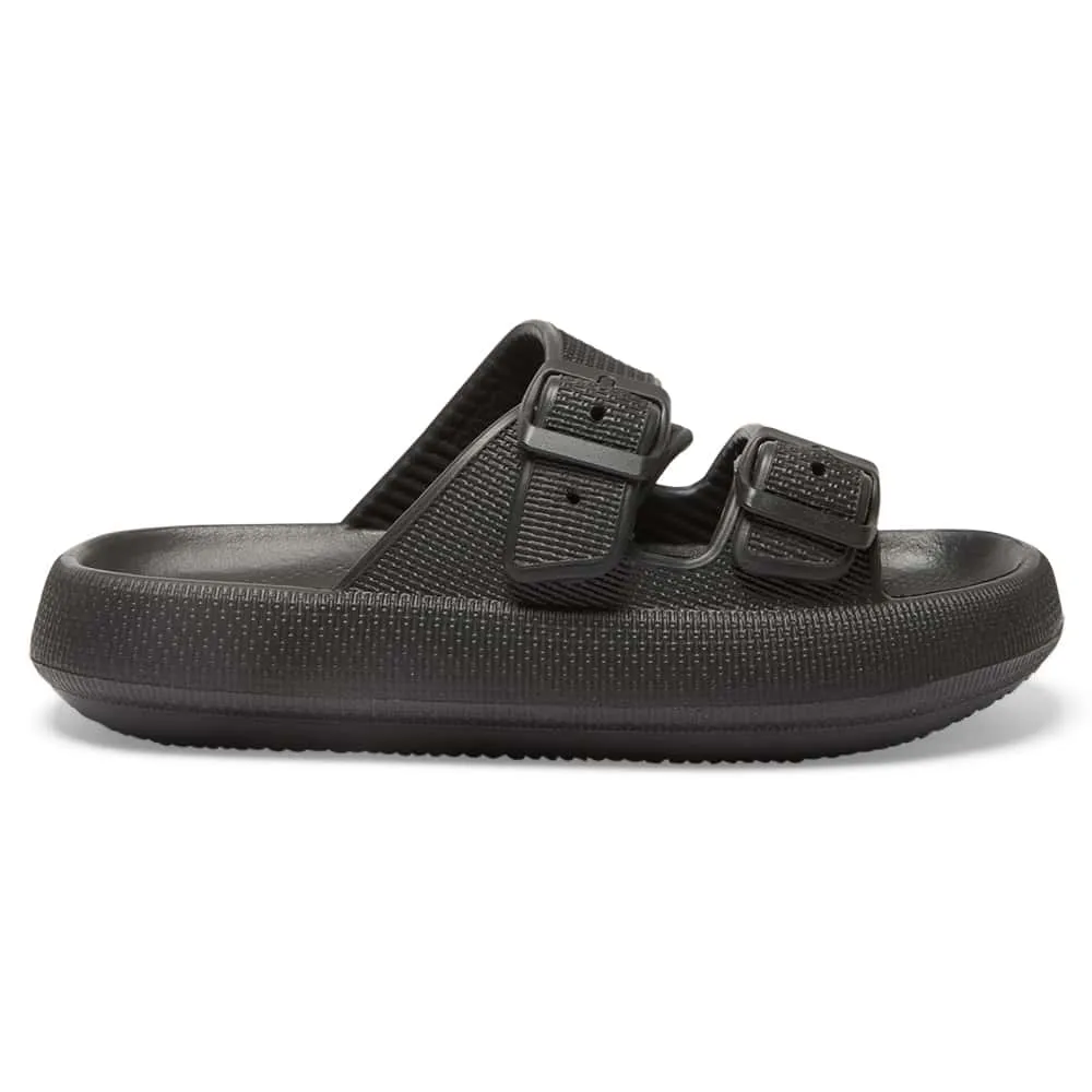 Sunny Slide in Black On Black