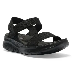 Swift Sandal in Black On Black