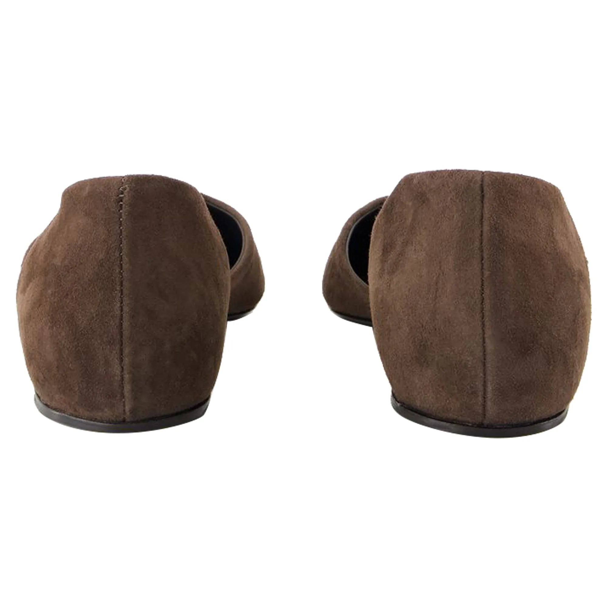 T-Strap Ballerinas - TOTEME - Leather - Brown