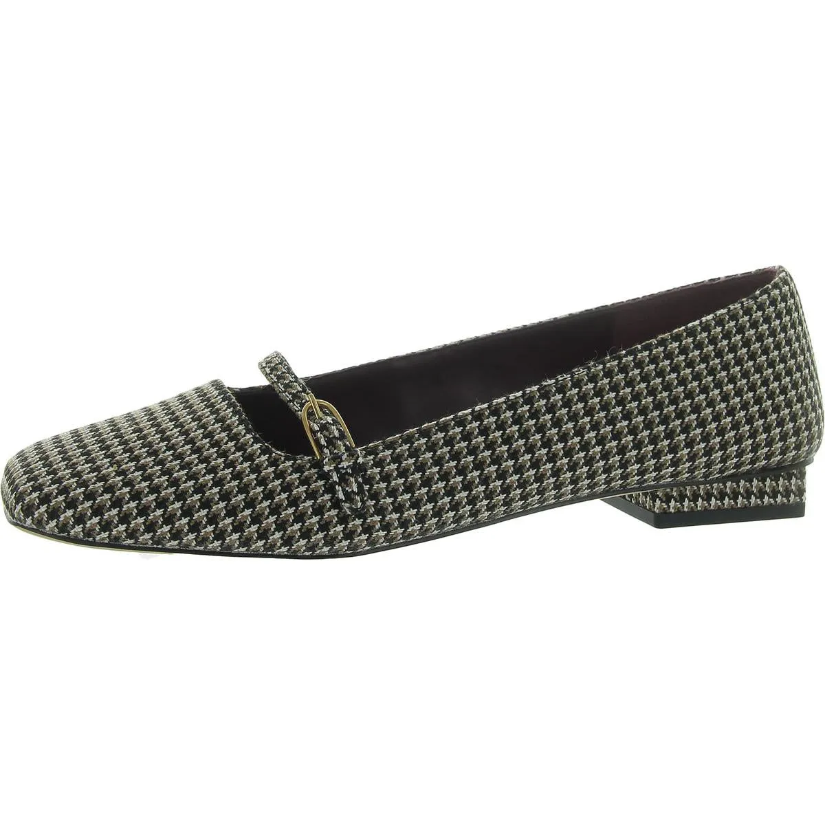 Tayana Womens Buckle Woven Mary Janes