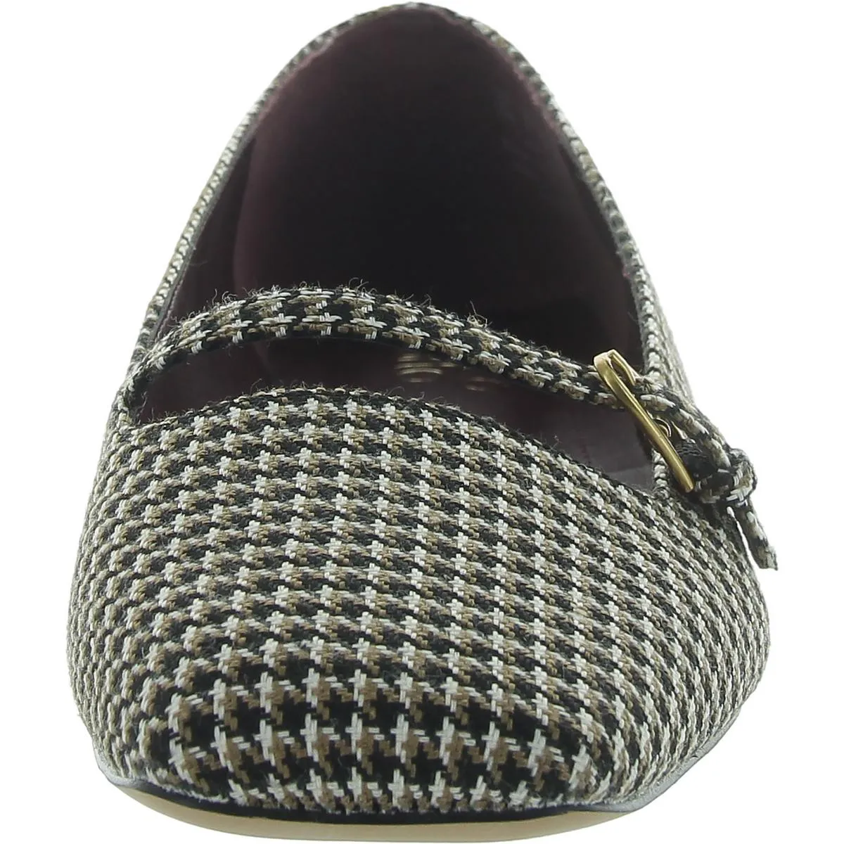 Tayana Womens Buckle Woven Mary Janes