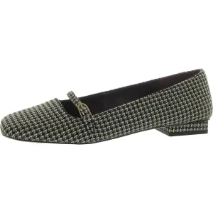 Tayana Womens Buckle Woven Mary Janes