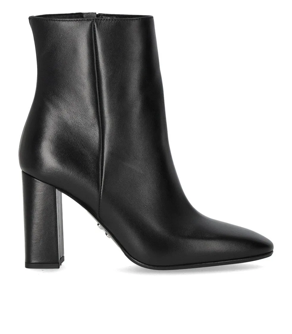 Tessa Black Heeled Ankle Boot
