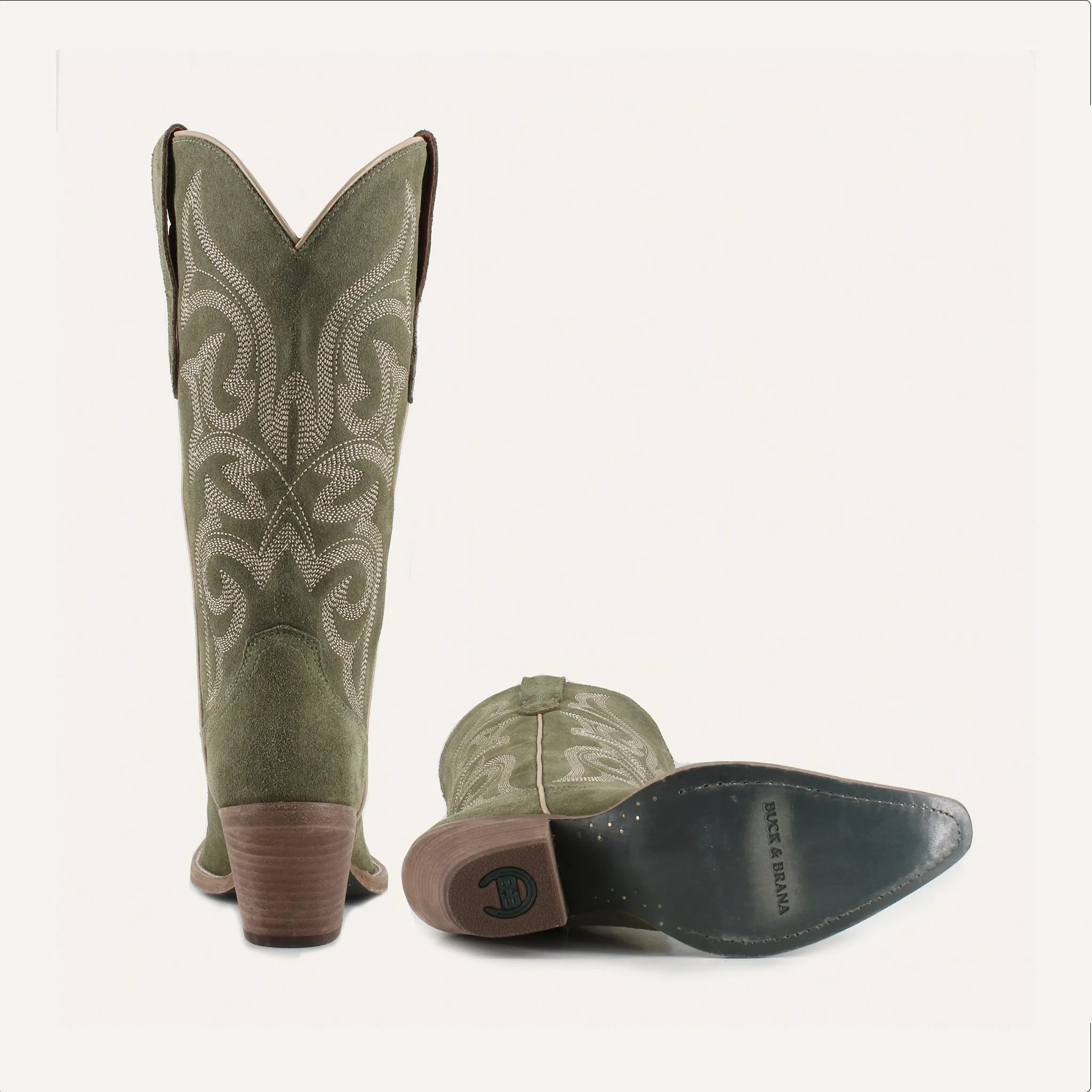 Tessa Leather Cowgirl Boots - Stylish Western Footwear & Comfort By Buck & Brana tes