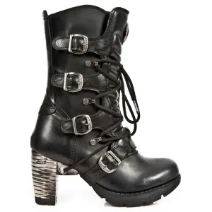 TR003-S1 Platform Heel Rock Punk Boots Goth