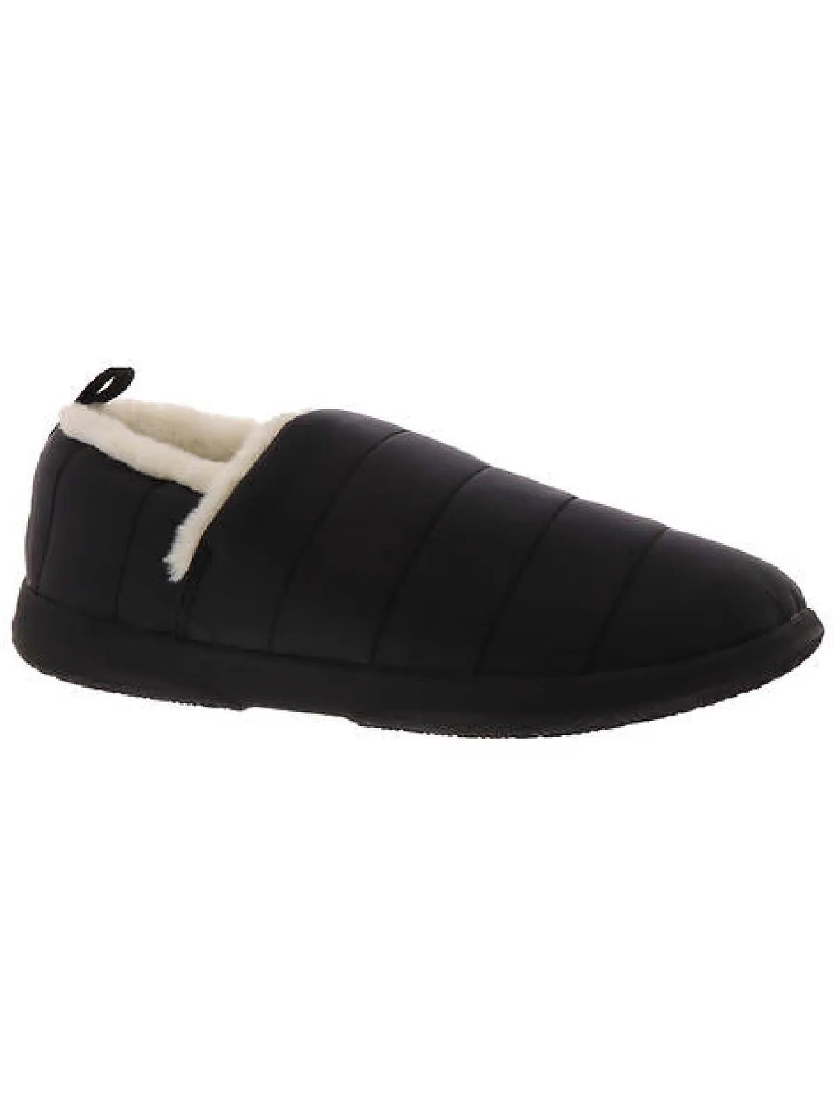 Tranquil Womens Nylon Faux Fur Lined Loafer Slippers