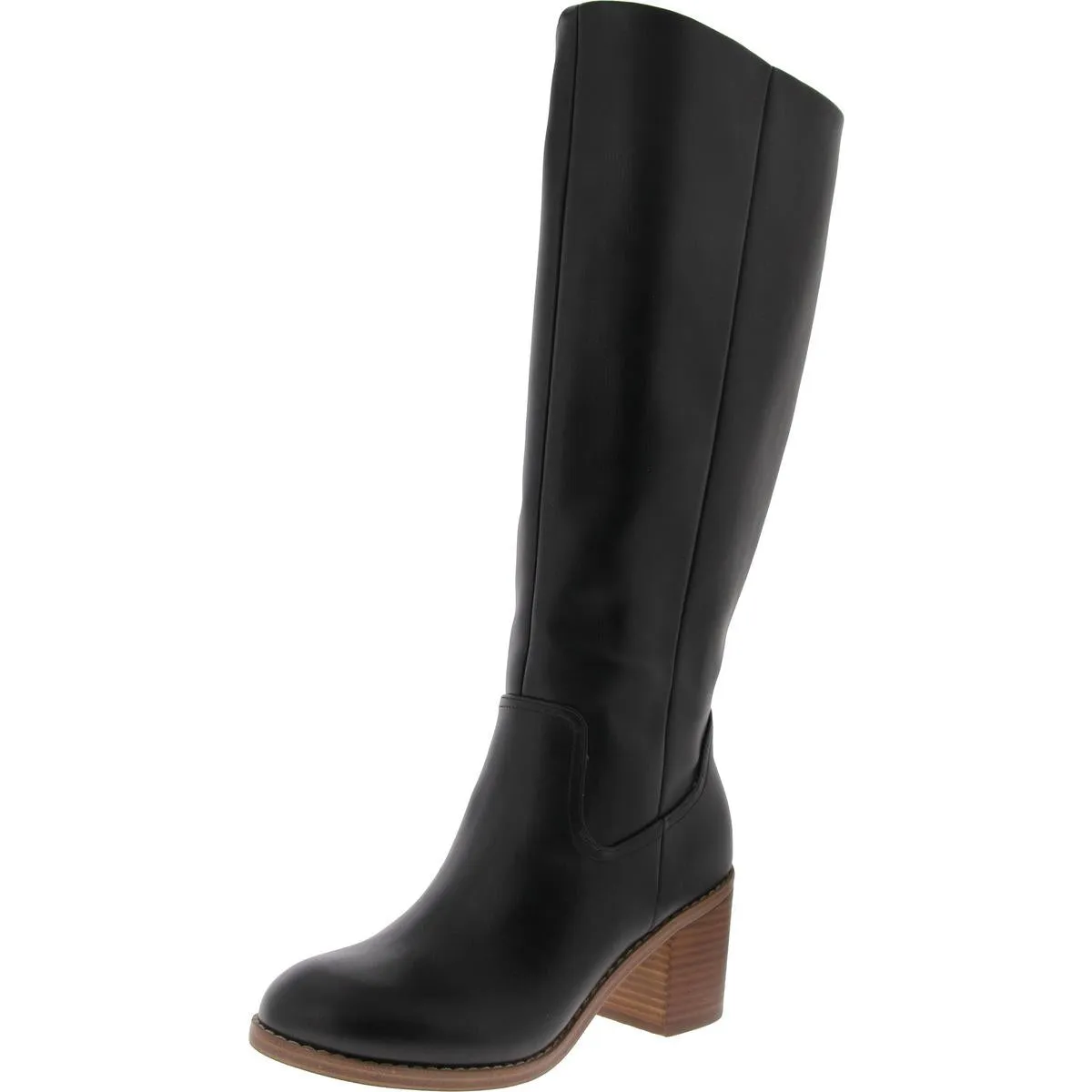 Ullah Womens Faux Leather Tall Knee-High Boots