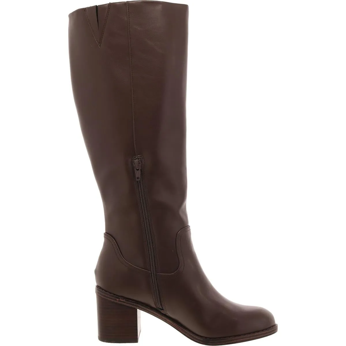 Ullah Womens Faux Leather Tall Knee-High Boots
