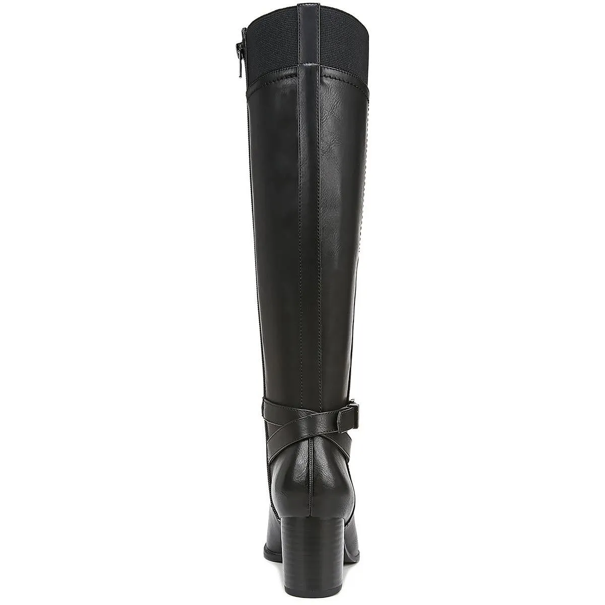 Up Town Womens Faux Leather Wide Calf Knee-High Boots