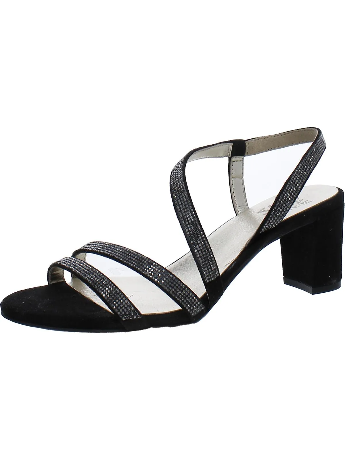 Vanessa Womens Leather Block Heel Heel Sandals