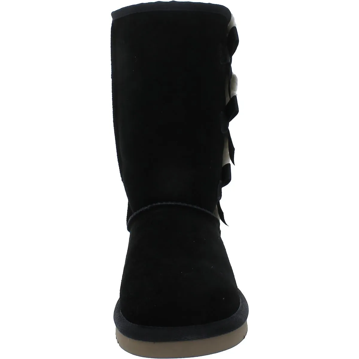 Victoria Tall Womens Suede SHEEP Fur Trim Casual Boots