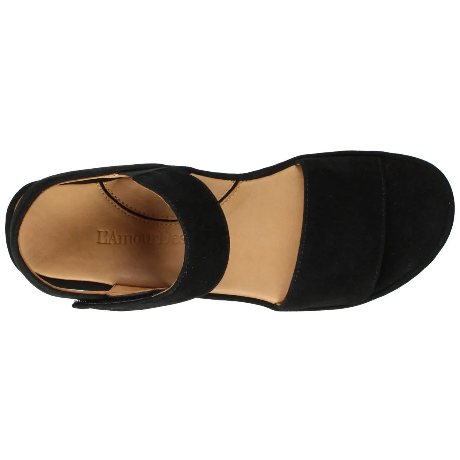 Women's Abrilla Sandal In Black Kid Suede