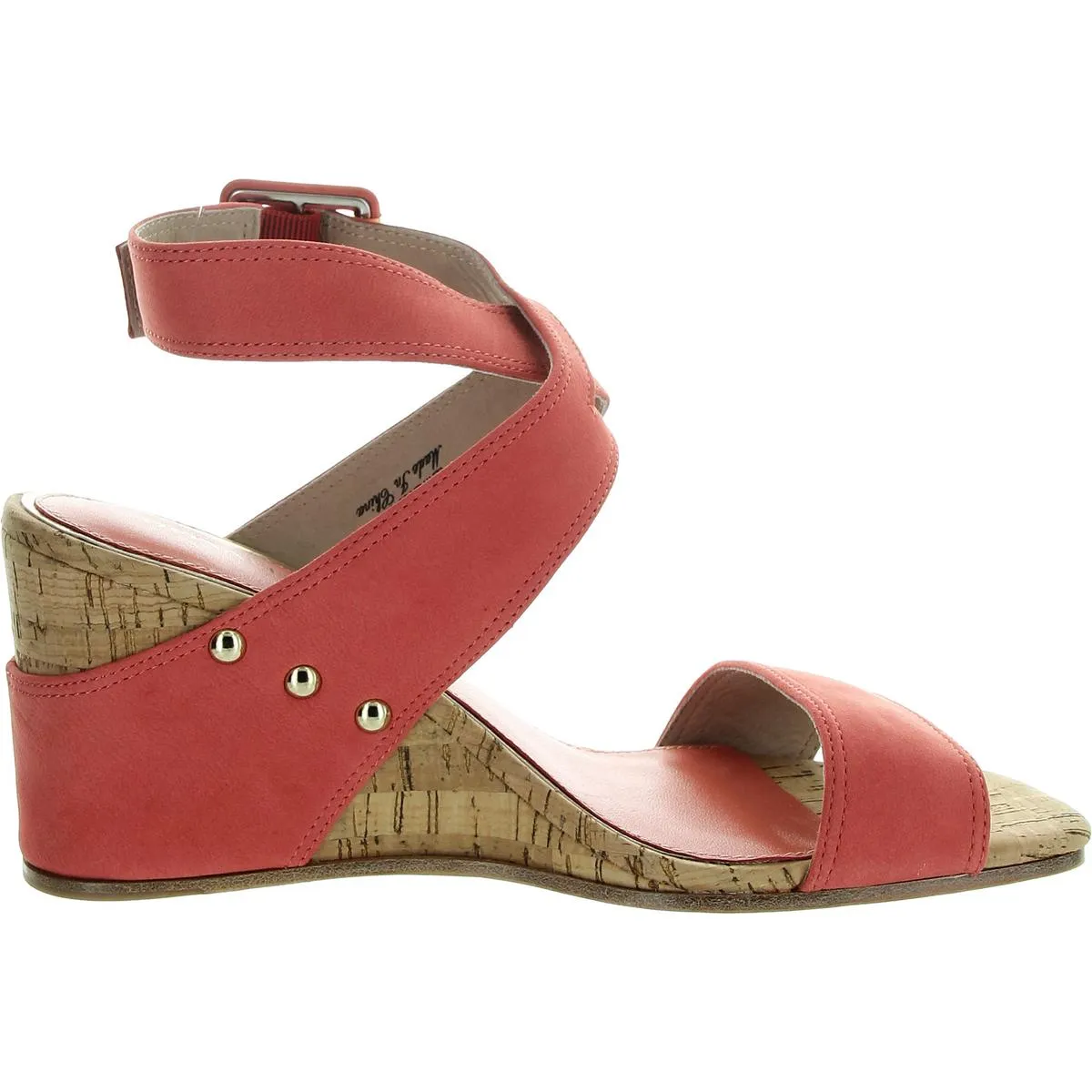 Womens Adjustable Leather Wedge Sandals