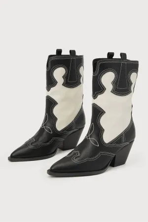 Women's Adriel Boots In Black/ivory