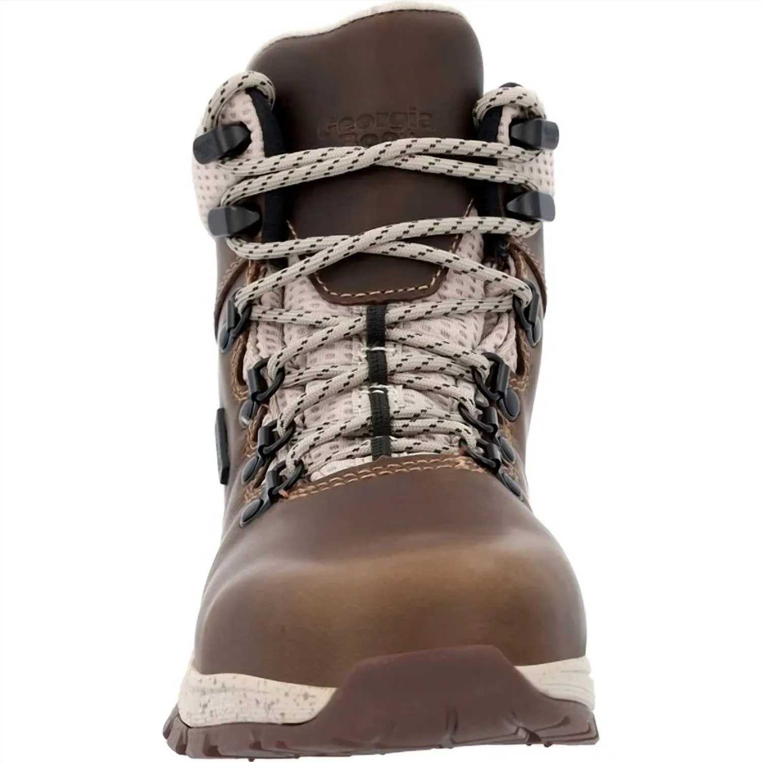 Women's Alloy-Toe Eagle Waterproof Work Boot In Brown