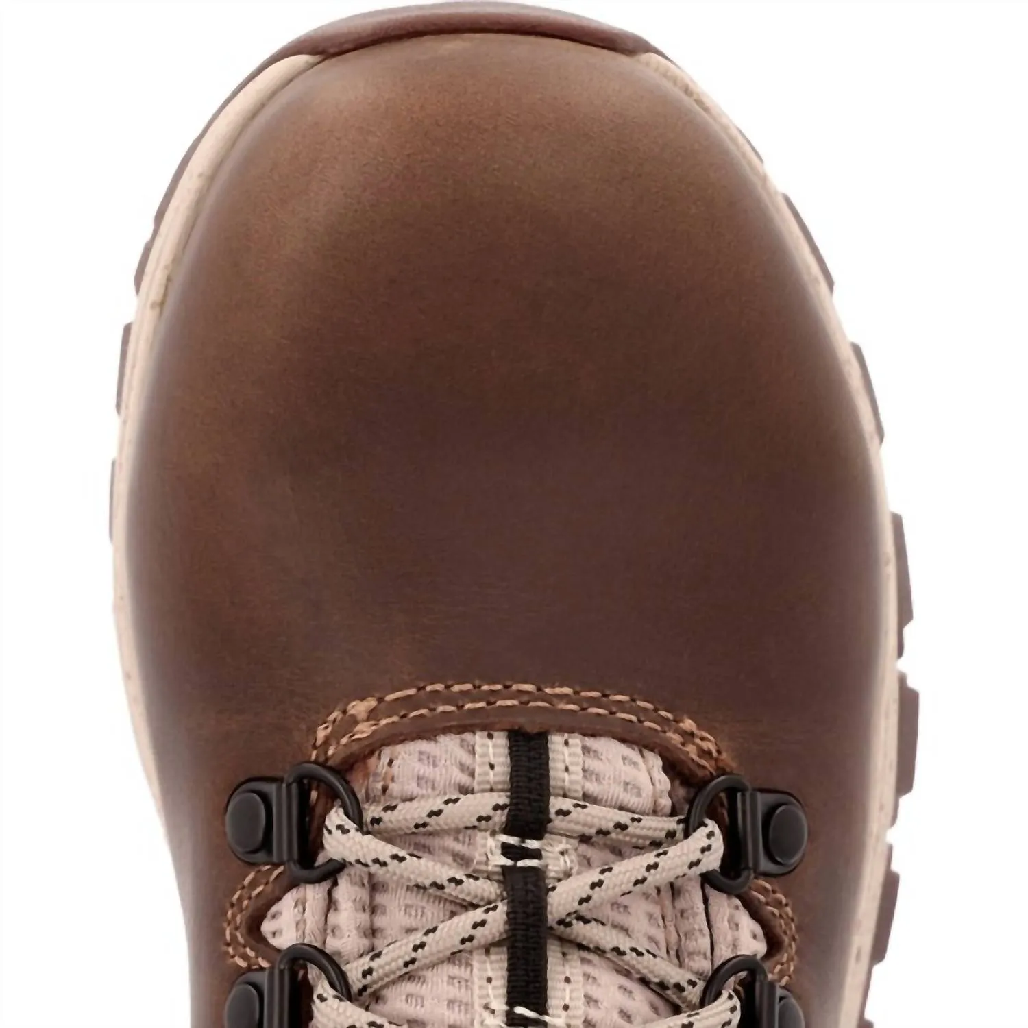 Women's Alloy-Toe Eagle Waterproof Work Boot In Brown
