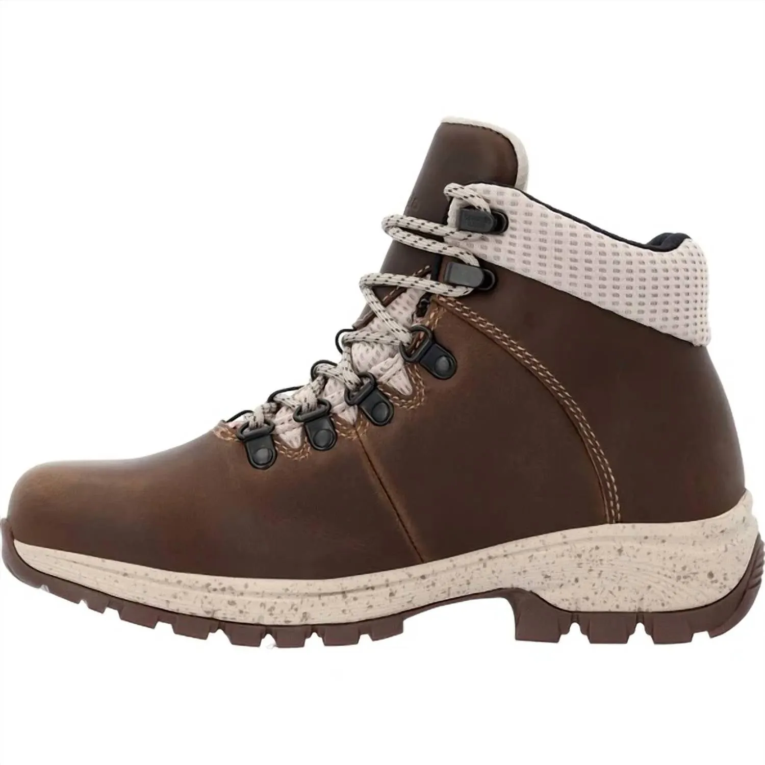 Women's Alloy-Toe Eagle Waterproof Work Boot In Brown