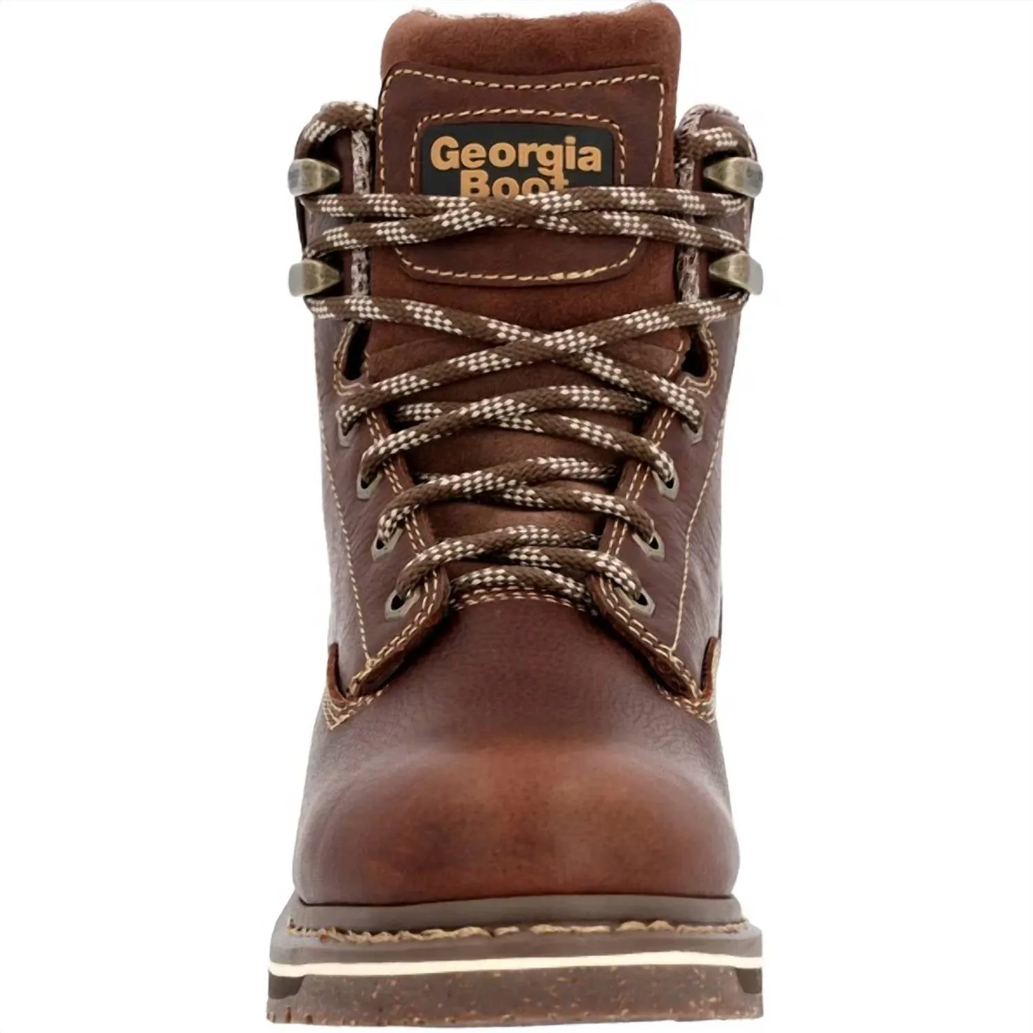 Women's Amp Lt Edge Waterproof Soft Toe Work Boot In Brown