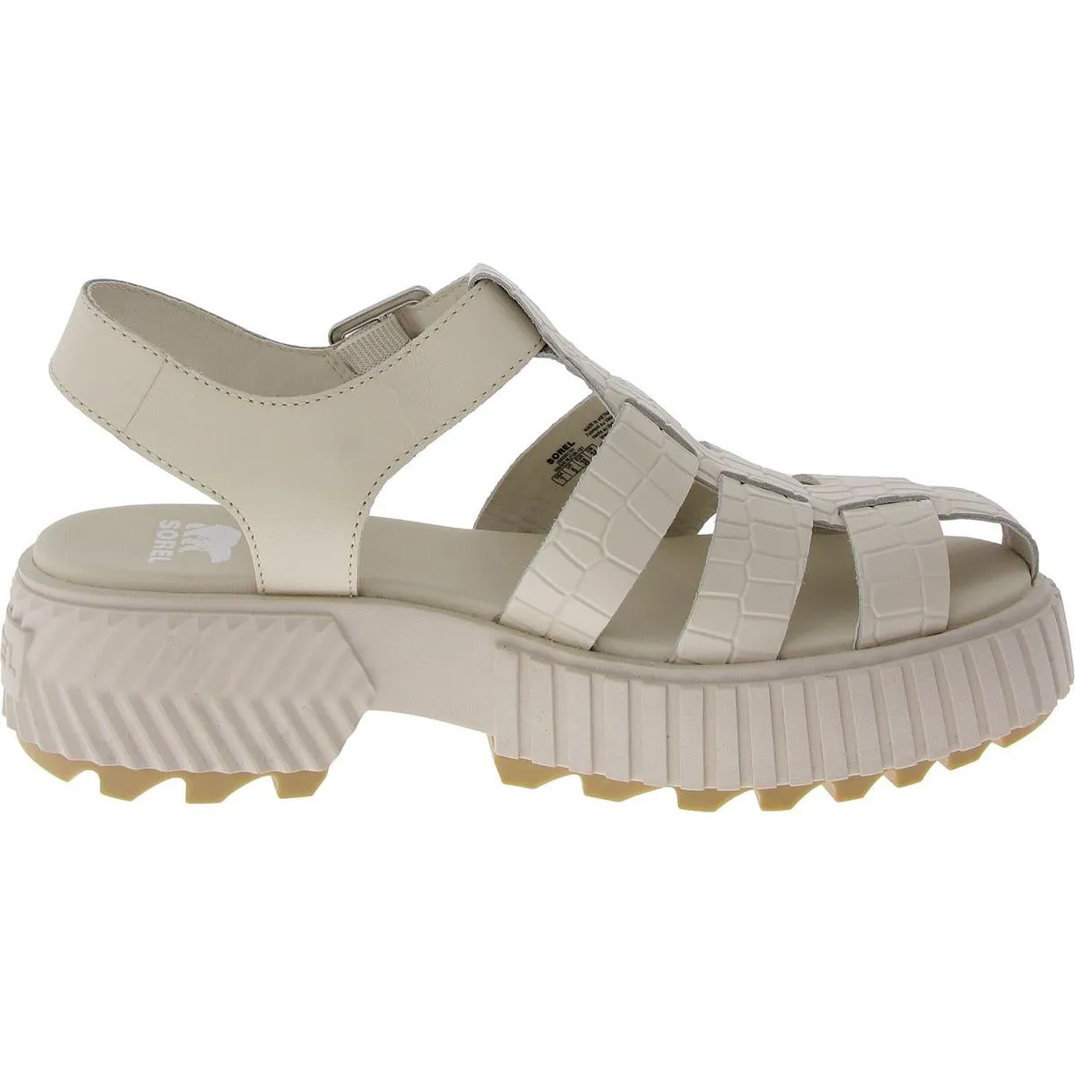 Womens Animal Print Cage Fisherman Sandals