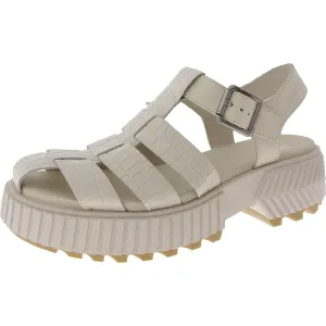 Womens Animal Print Cage Fisherman Sandals