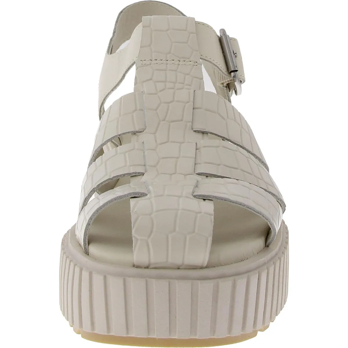 Womens Animal Print Cage Fisherman Sandals
