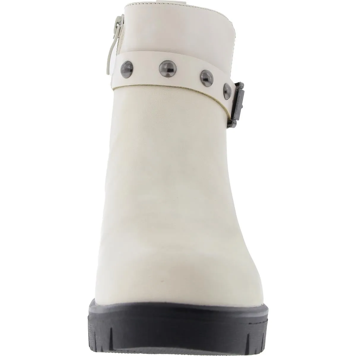 Womens Animal Print Faux Leather Ankle Boots