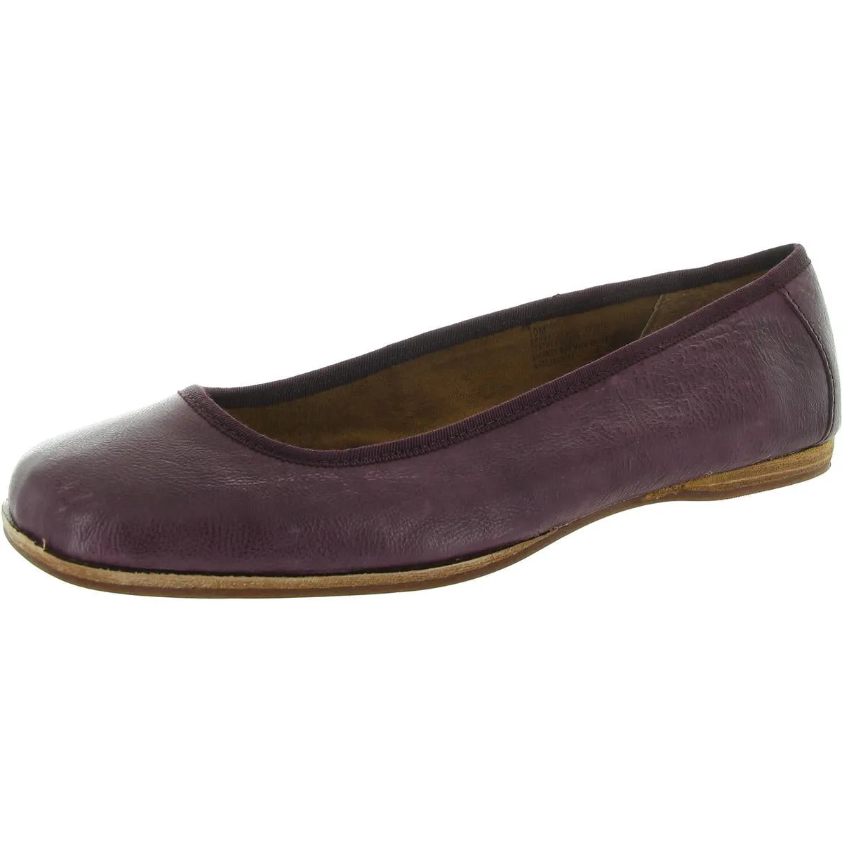 Womens Arch Support Leather Ballet Flats