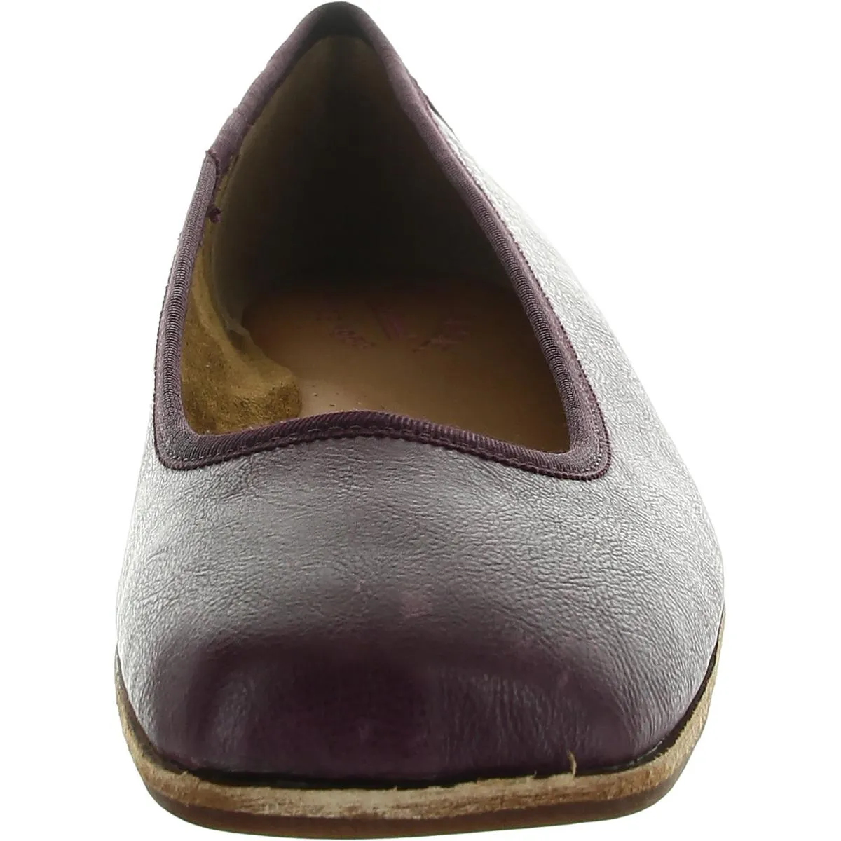 Womens Arch Support Leather Ballet Flats