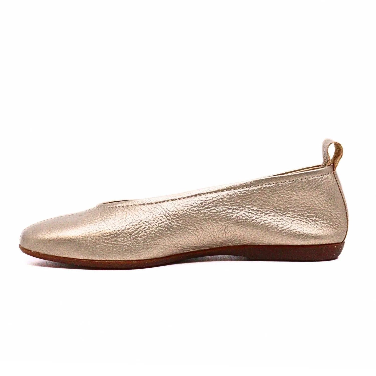 Women's Ballet Flat Shoes In Gold