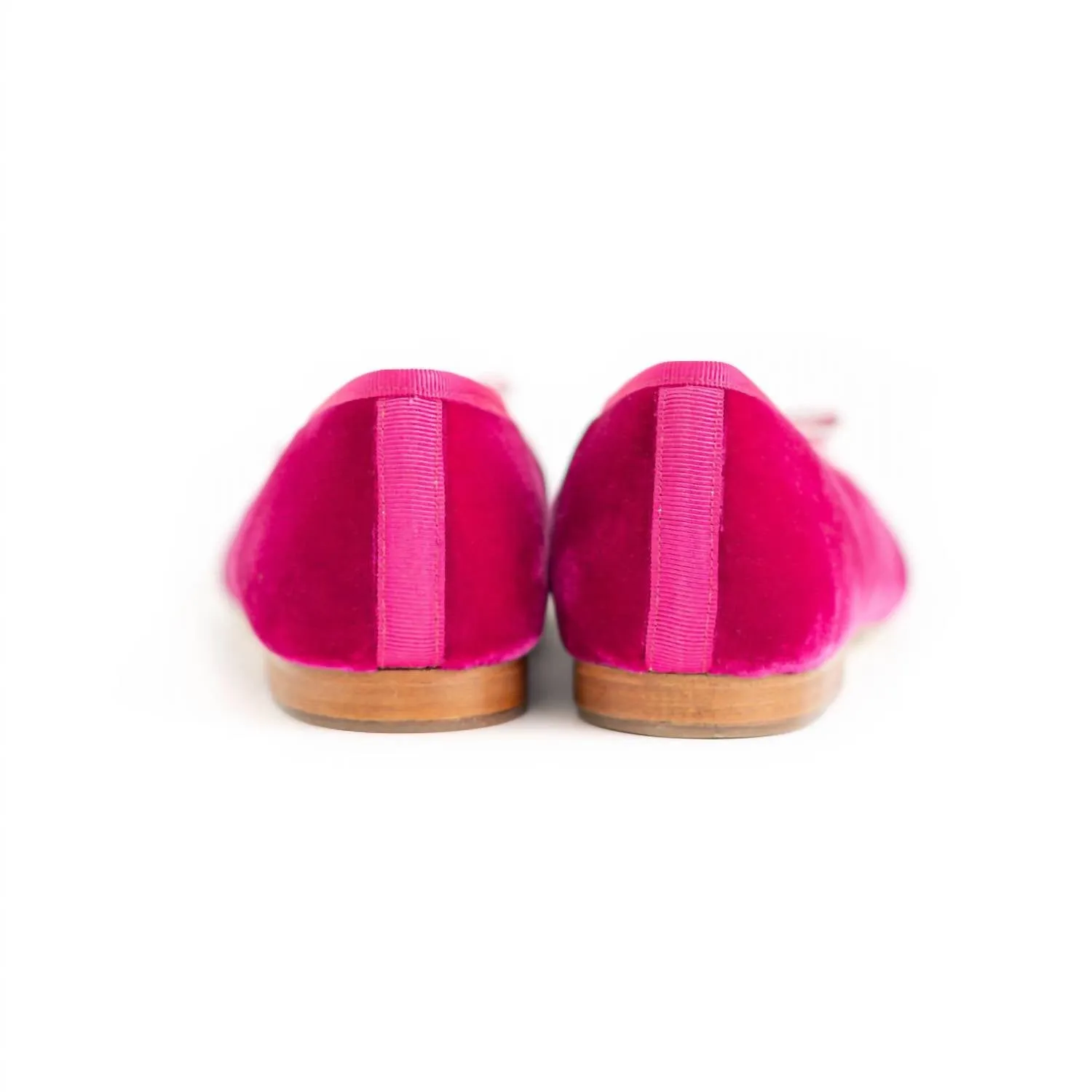 Women's Beba Velvet Flat Shoe In Hibiscus