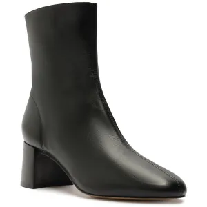 Womens Block Heel Man Made Ankle Boots