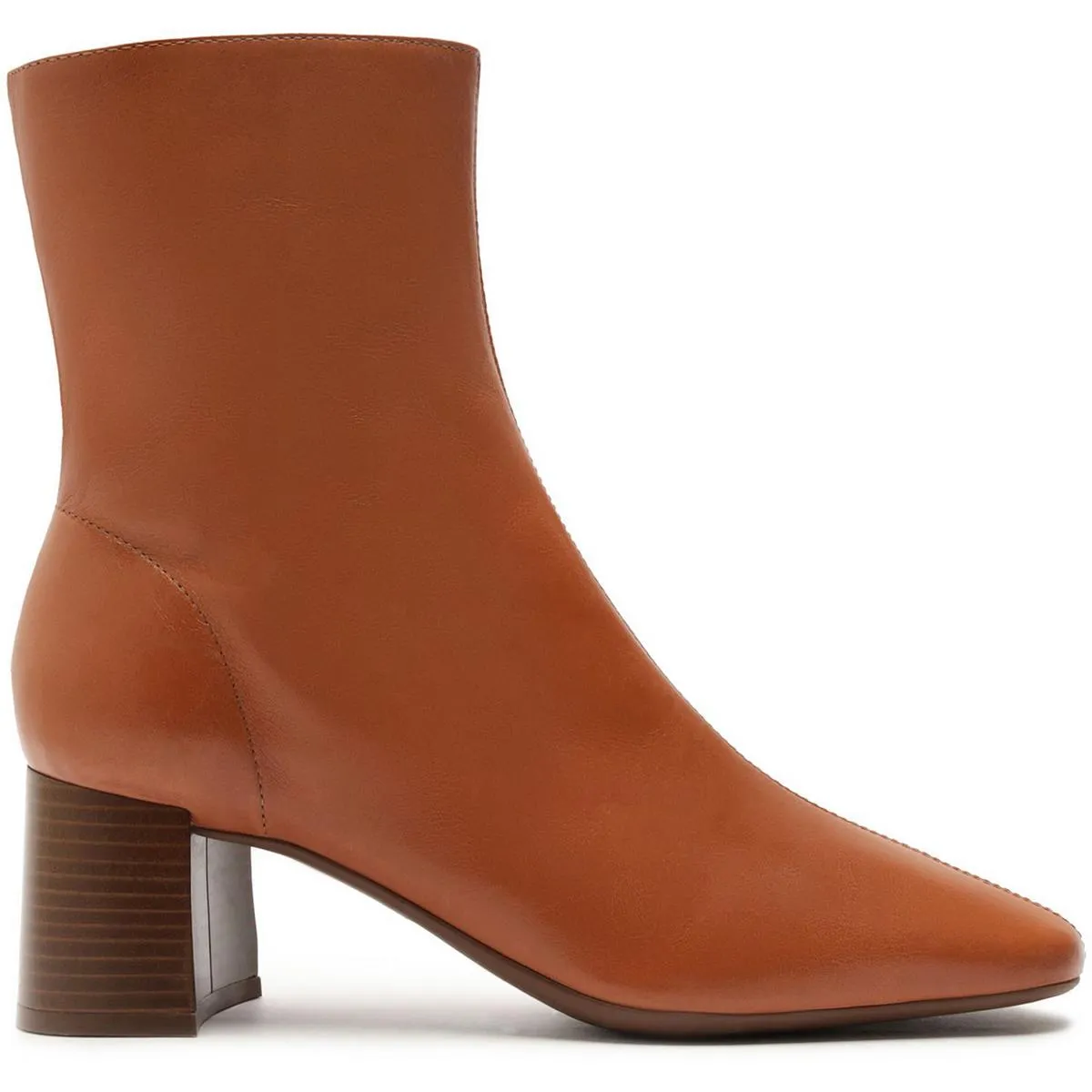 Womens Block Heel Man Made Ankle Boots
