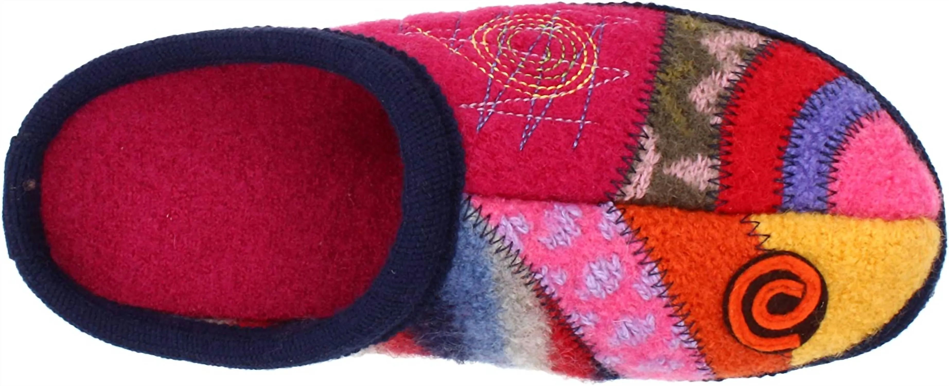 Women's Boiled Wool Slipper In Crazy Strawberry