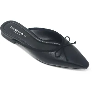 Womens Bow Leather Mules