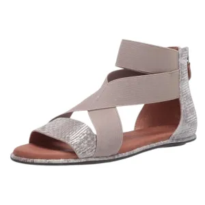 Women's Break Elastic Sandal In Ivory Multi