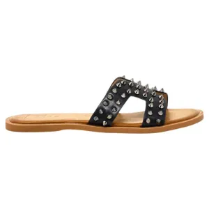 Women's Brie Studded Sandals In Black
