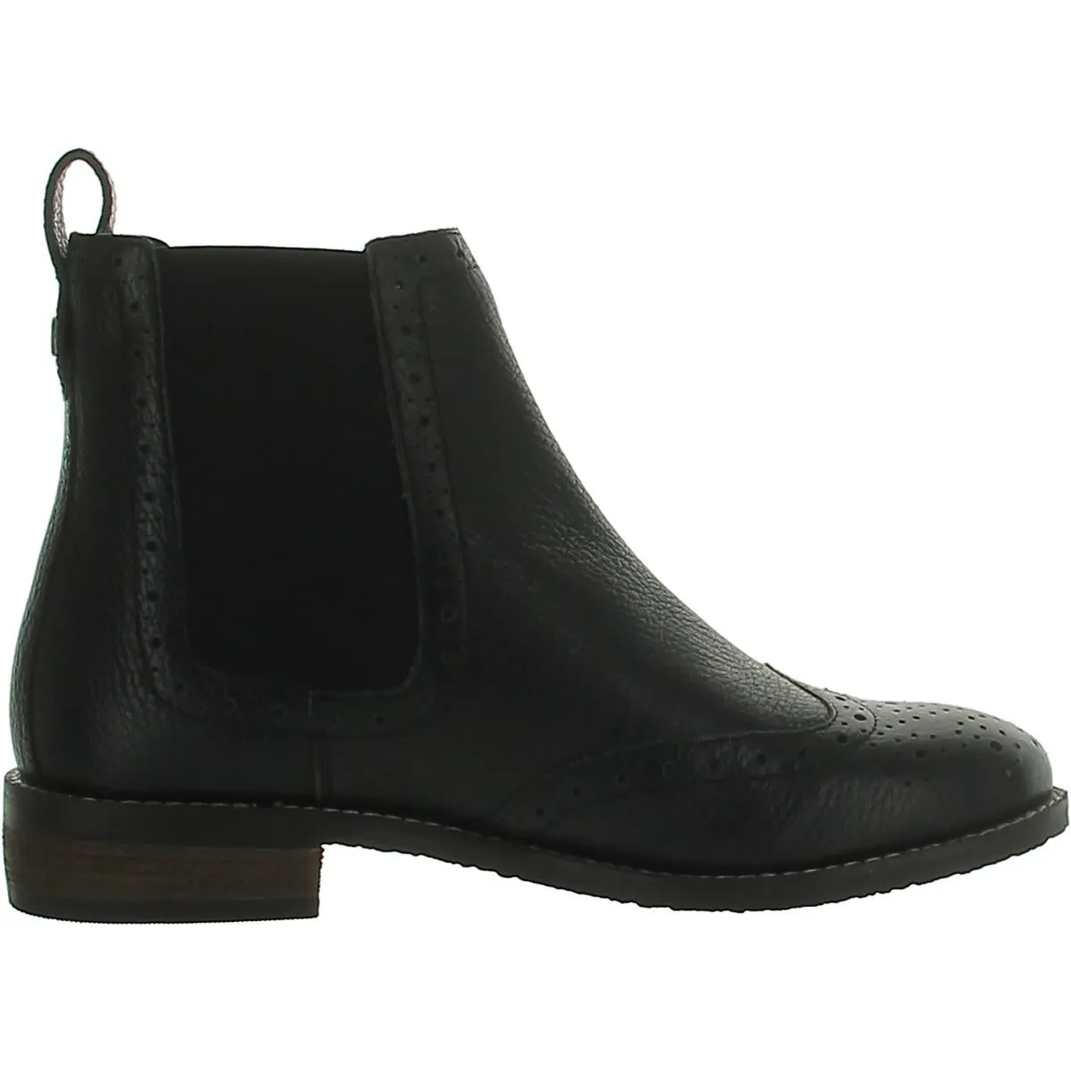 Womens Brogue Pull On Chelsea Boots