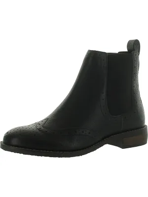 Womens Brogue Pull On Chelsea Boots